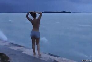 Mooning her incredible ass