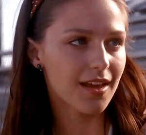 Melissa Benoist giving in...